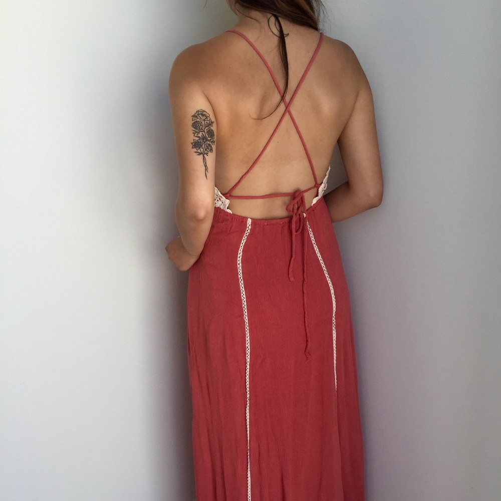 Boho Pink Maxi Dress